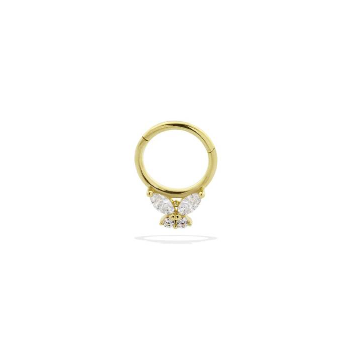 Markiz Taşlı Kelebek Helix Piercing - 1