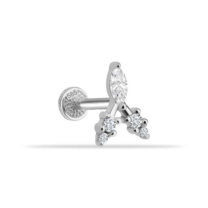 Markiz Taşlı Minimal Tragus Piercing - 3