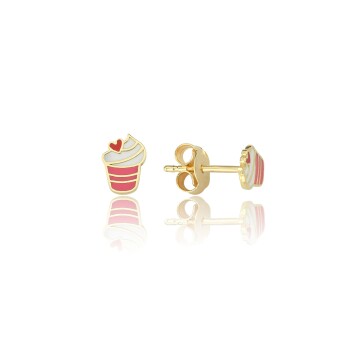 Mineli Cupcake Çocuk Küpesi - 2