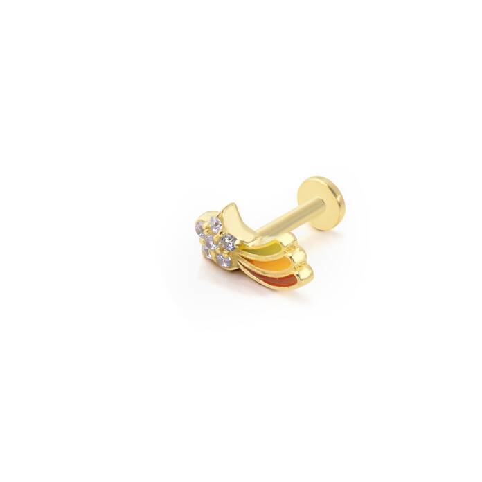 Mineli Kuyruklu Yıldız Tragus Piercing - 1
