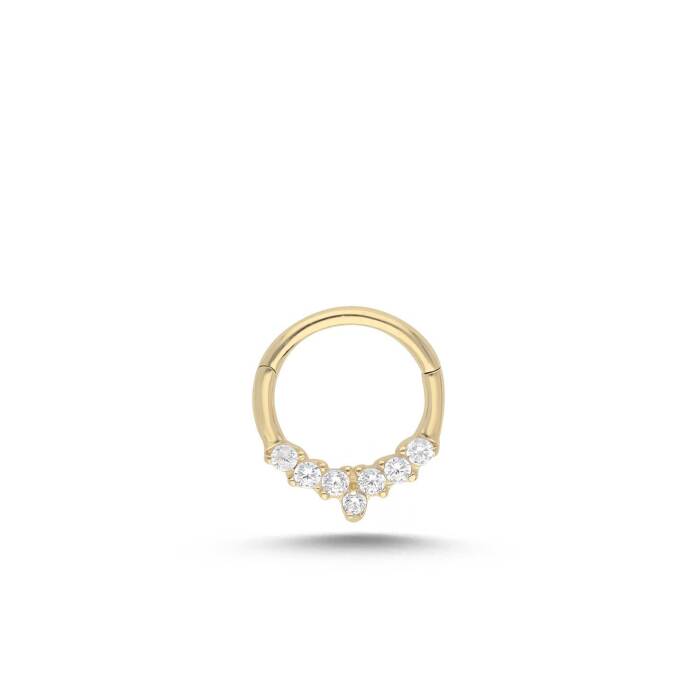 Mini Taşlı Helix Piercing - 1