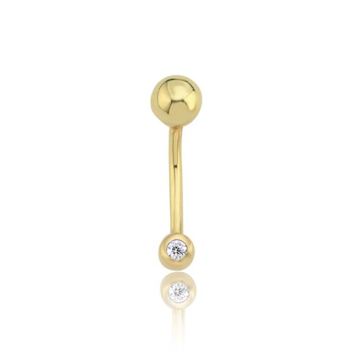 Mini Tektaş Göbek Piercing - 1