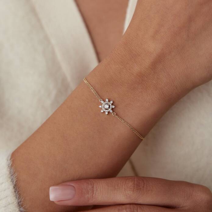 Minimal Taşlı Güneş Bileklik - 2