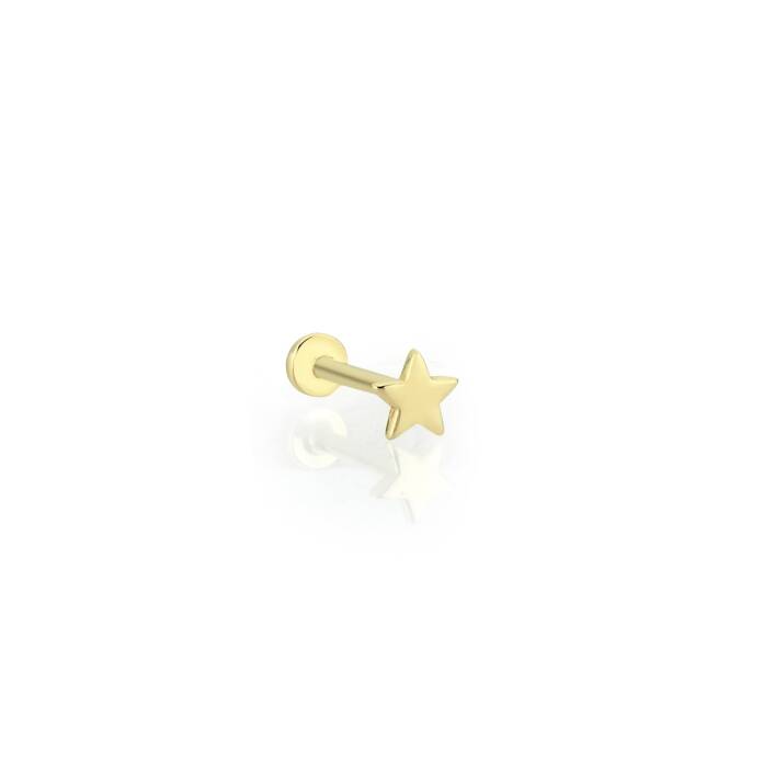 Minimal Yıldız Tragus Piercing - 1