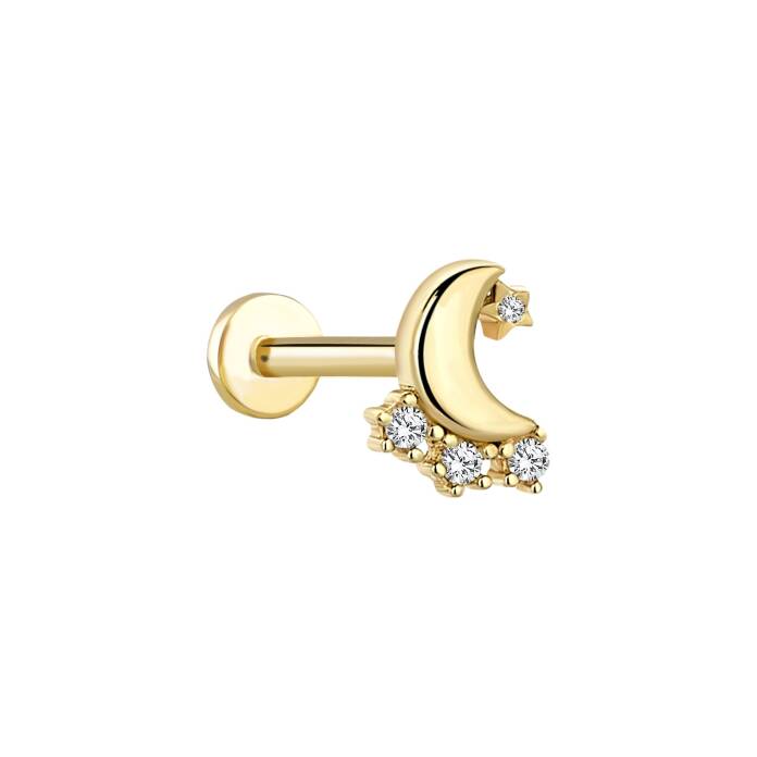 Moon Star Tragus Piercing - 1