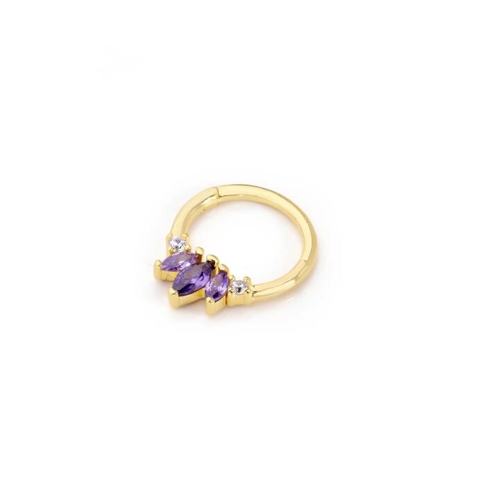 Mor Markizli Helix Piercing - 1