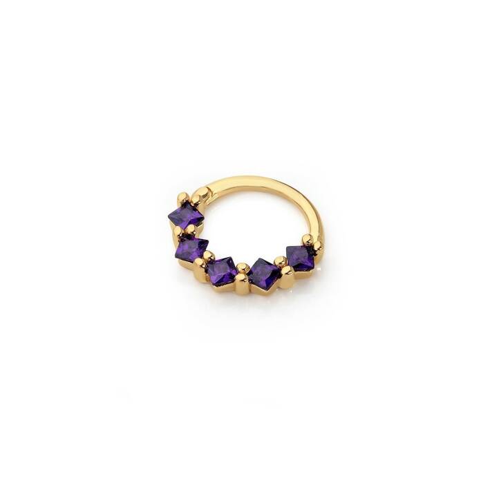 Mor Prenses Helix Piercing - 1