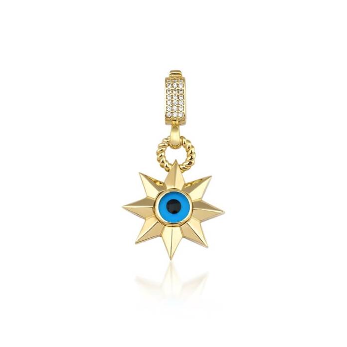 Nazar Boncuklu Yıldız Charm - 1