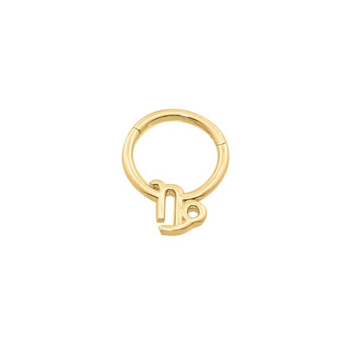 Oğlak Burcu Halka Helix Piercing - 1