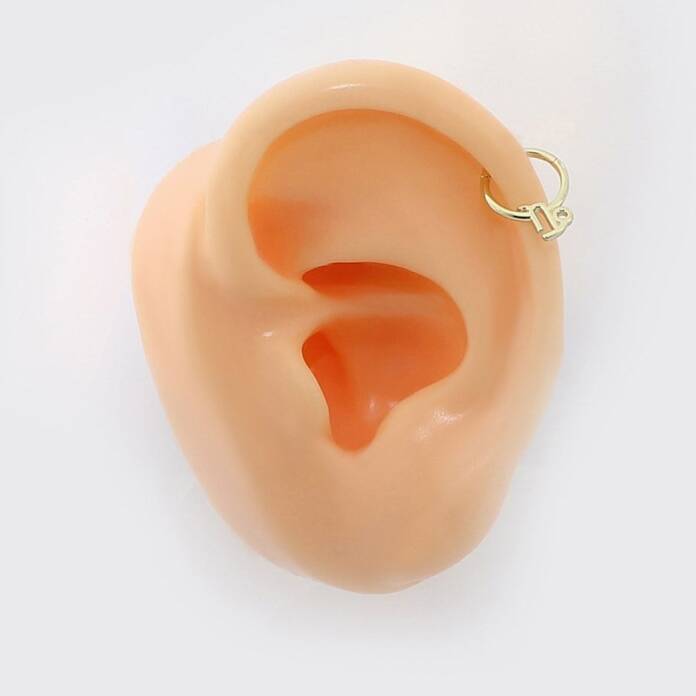Oğlak Burcu Halka Helix Piercing - 2