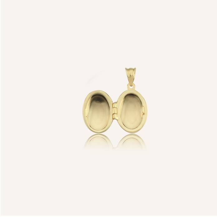 Oval Kapaklı Kolye Ucu - 2