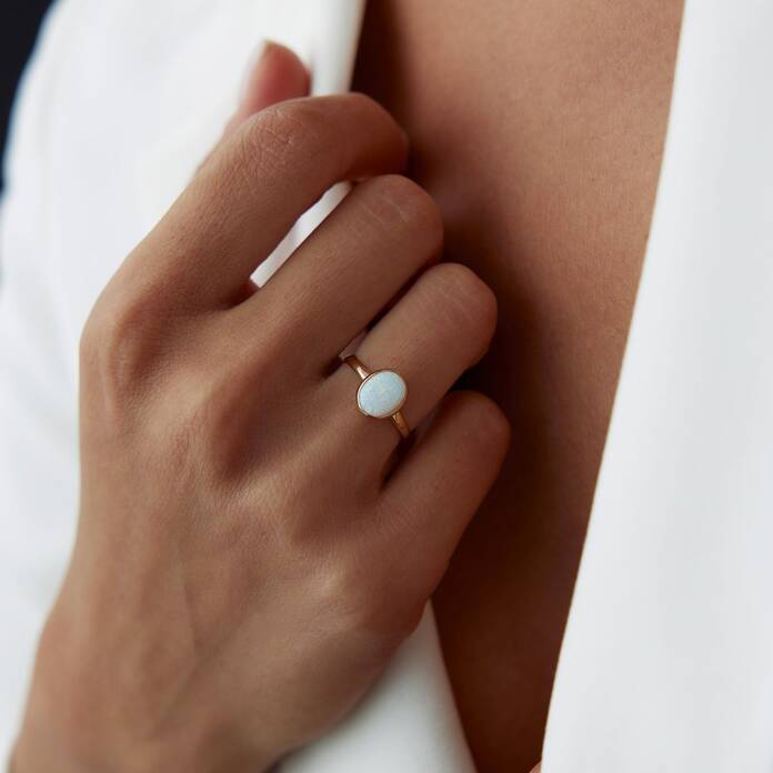 Oval Opal Dora Yüzük - 2