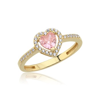 Pembe Kalp Yüzük - 3