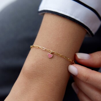 Pink Love Charm Bileklik - 2
