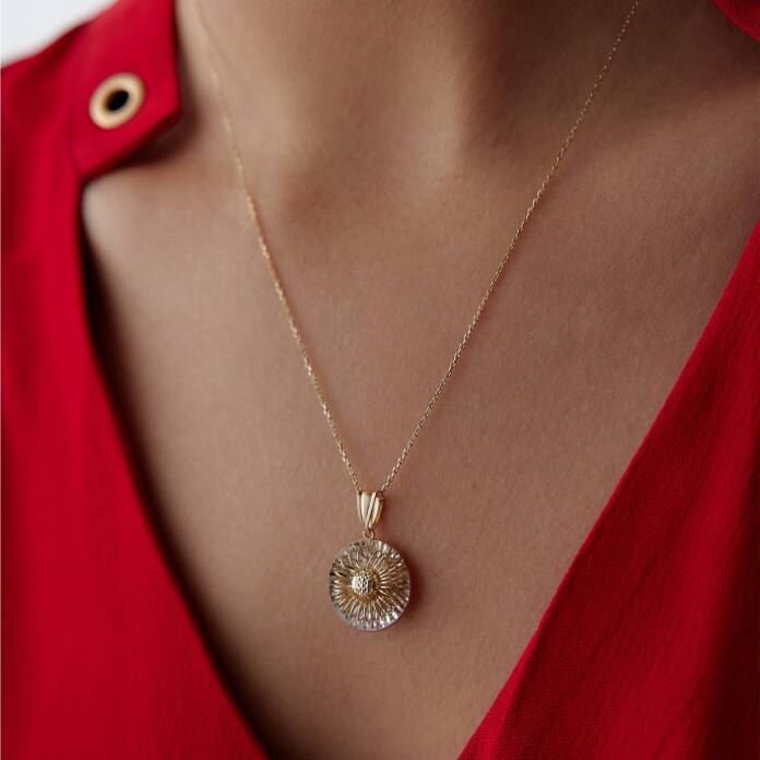 Piramit Top Kolye - 1