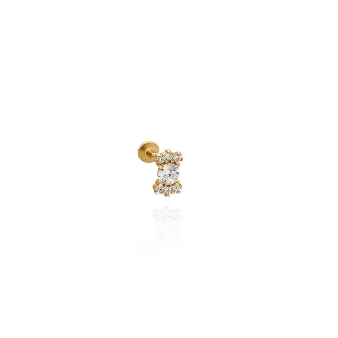 Poli Taş Tragus Piercing - 2