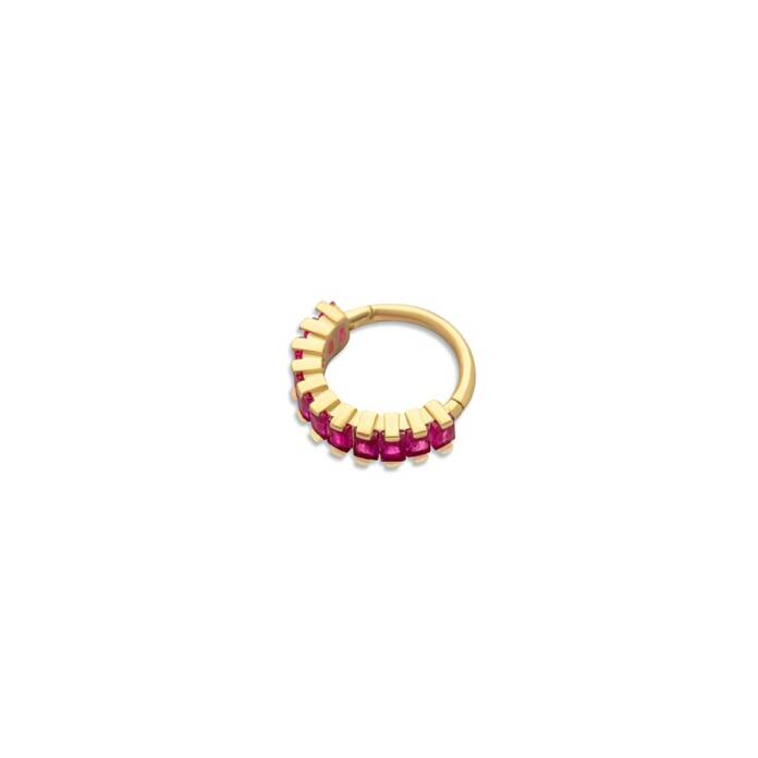 Red Circle Helix Piercing - 2