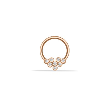 Sekiz Taşlı Motifli Helix Piercing - 1