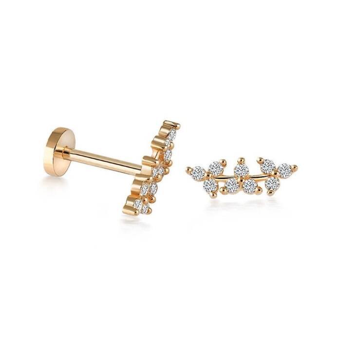 Shining Leaf Tragus Piercing - 3