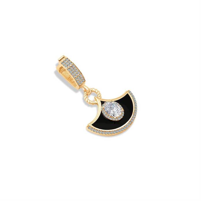 Siyah Mineli Charm - 1