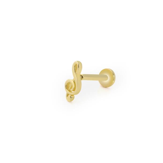 Sol Anahtar Tragus Piercing - 1