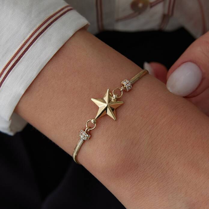 Star Balık Sırtı Zincir Bileklik - 1