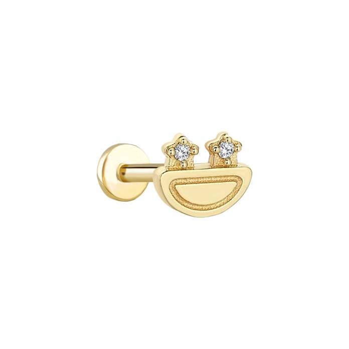 Star Kurbağa Tragus Piercing - 1