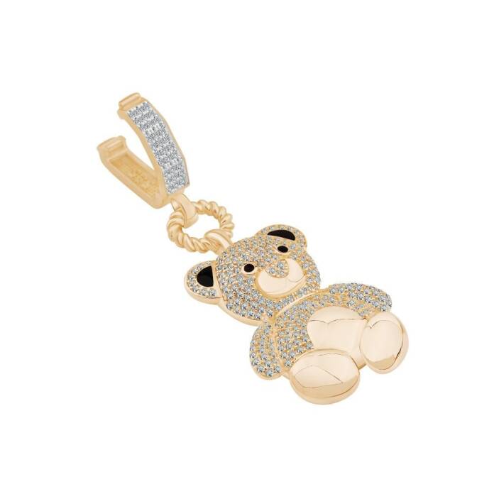 Taşlı 3D Ayıcık Charm - 2