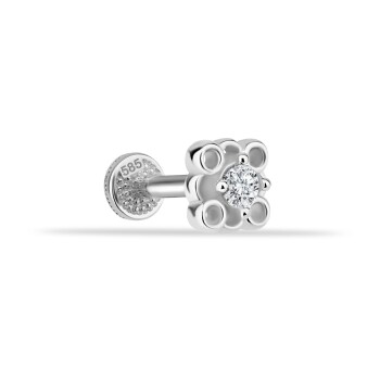 Taşlı 4 Daireli Minimal Tragus Piercing - 2