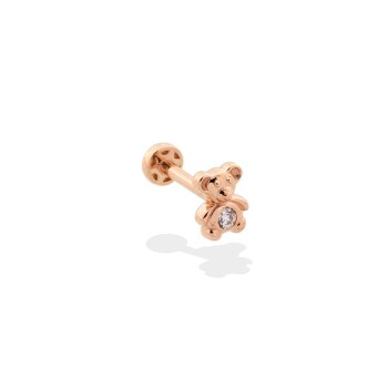 Taşlı Ayıcık Motifli Minimal Tragus Piercing - 1