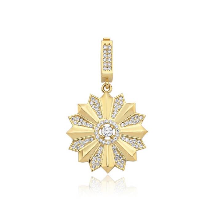 Taşlı Dainty Kolye Ucu - 1