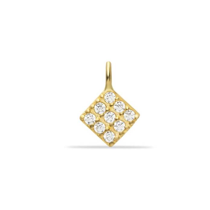 Taşlı Dörtgen Charm - 1