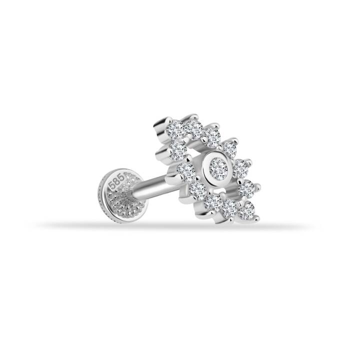 Taşlı Göz Tragus Piercing - 2