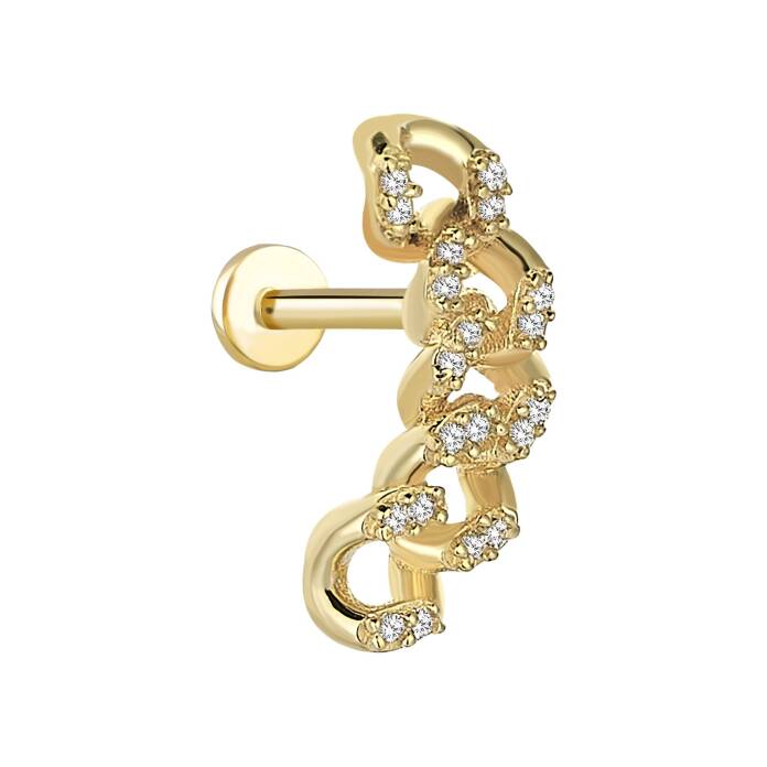 Taşlı Gurmet Tragus Piercing - 1