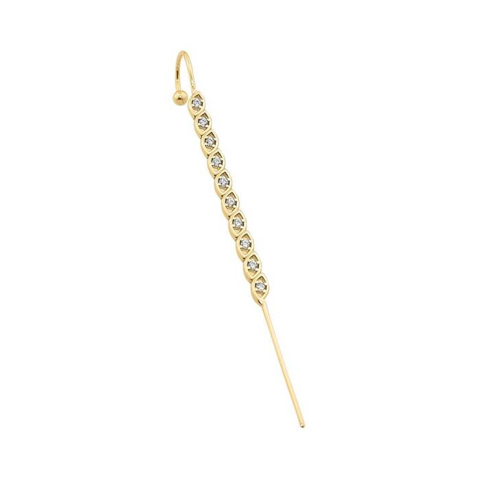 Taşlı Hook Baston Küpe - 1