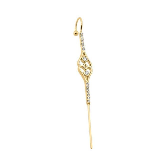 Taşlı Hook Baston Küpe - 1