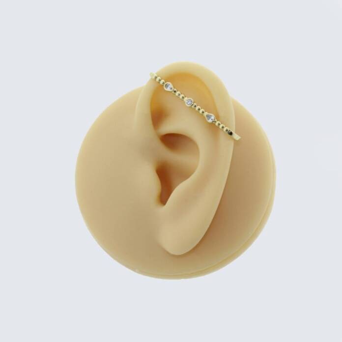 Taşlı Industrial Earcuff - 2