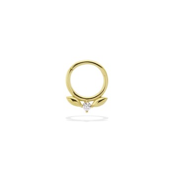 Taşlı Kanat Motifli Helix Piercing - 1