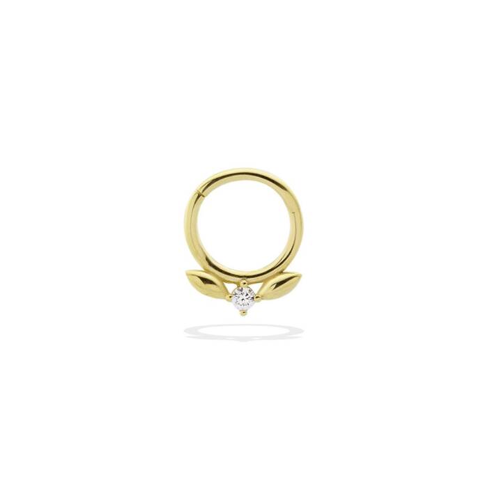 Taşlı Kanat Motifli Helix Piercing - 1