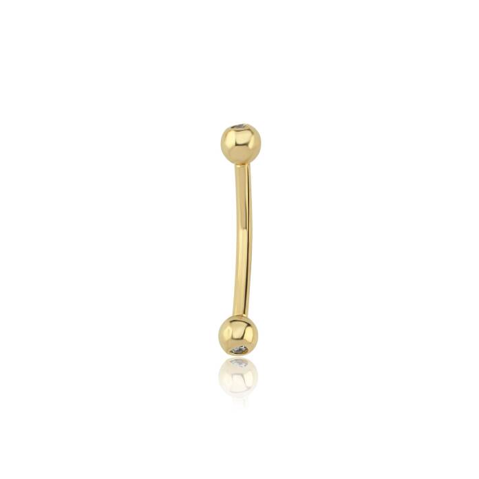 Taşlı Kaş Rook Piercing - 3