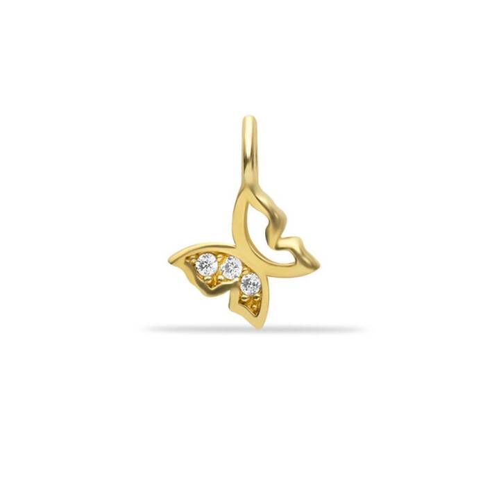 Taşlı Kelebek Charm - 1