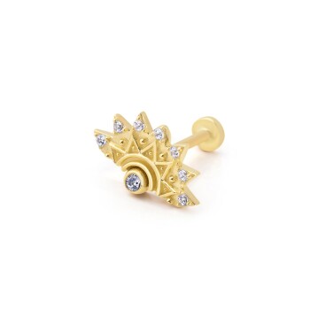 Taşlı Mandala Tragus Piercing - 1