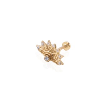 Taşlı Mandala Tragus Piercing - 2