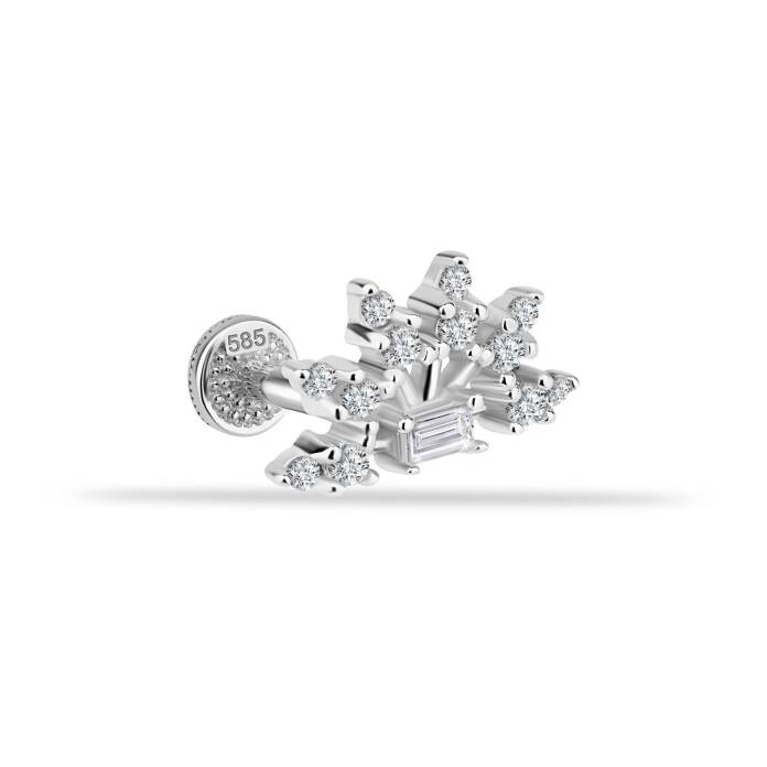 Taşlı Minimal Tragus Piercing - 2