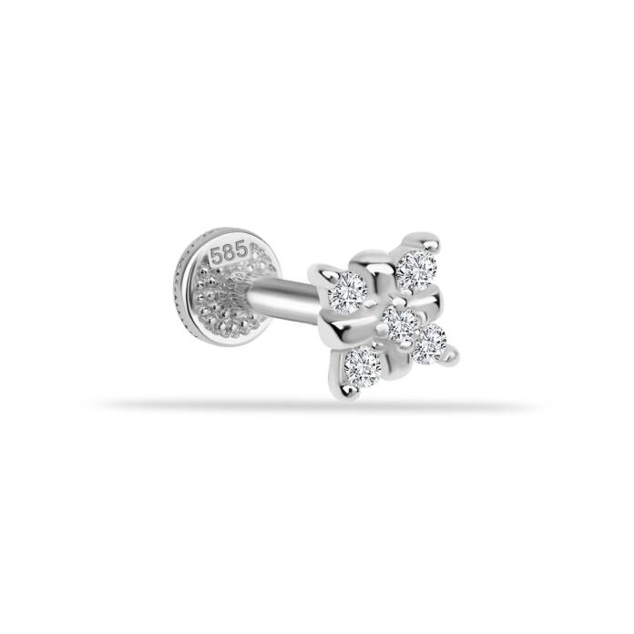 Taşlı Minimal Tragus Piercing - 3