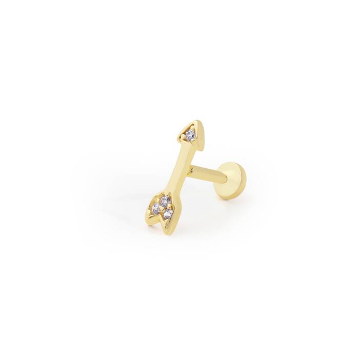 Taşlı Ok Model Tragus Piercing - 1