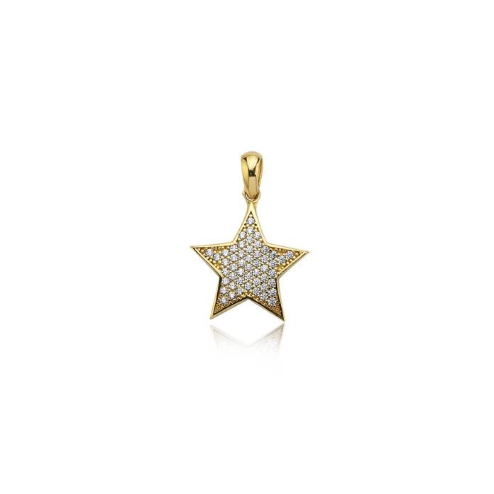 Taşlı Star Kolye Ucu - 1