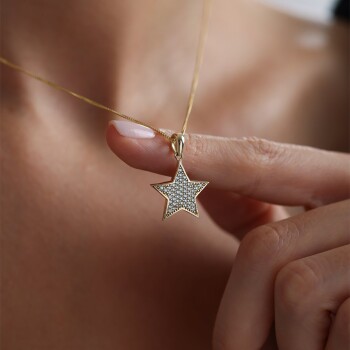 Taşlı Star Kolye - 1