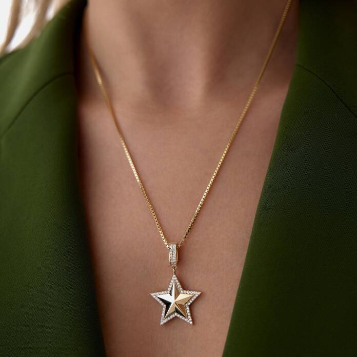 Taşlı Stardust Charm Kolye - 2
