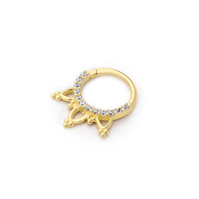 Taşlı Taç Model Helix Piercing - 1